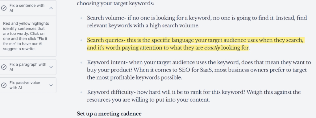 hemingway for content optimization