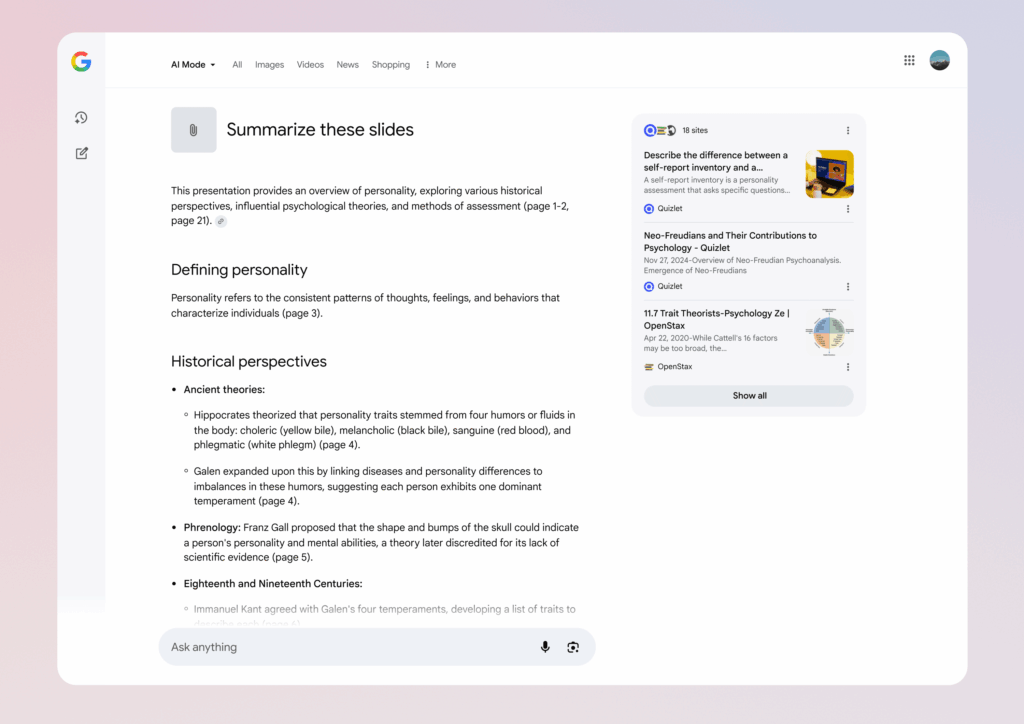 Google AI Mode Gains Upload Files, Canvas Planner & Search While Browsing 2 image 94
