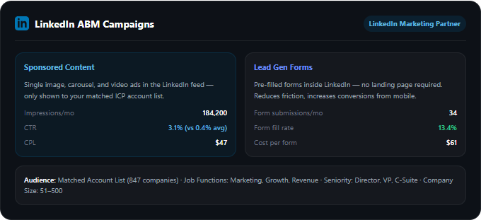 LinkedIn ABM Campaigns